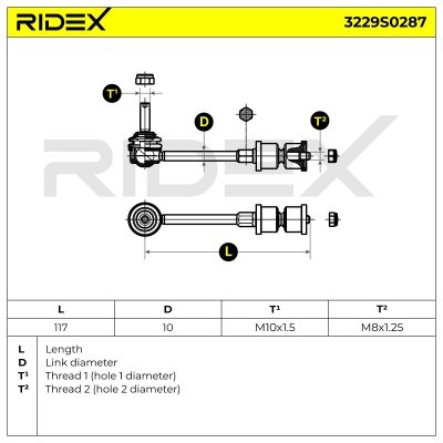 Stabilisator Stange RIDEX 3229S0287 3229S0287 - foto 6
