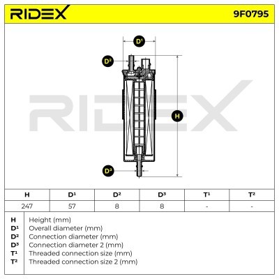 Kraftstofffilter RIDEX 9F0795 9F0795 - foto 6