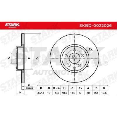 Bremsscheibe Stark SKBD-0022026 SKBD-0022026 - foto 4