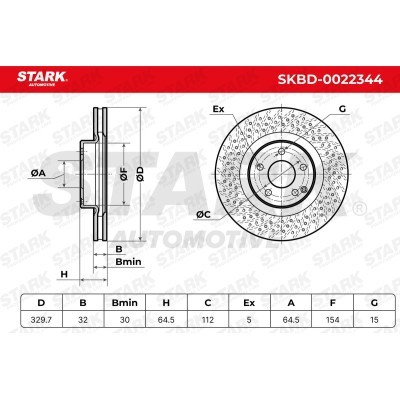 Bremsscheibe Stark SKBD-0022344 SKBD-0022344 - foto 4