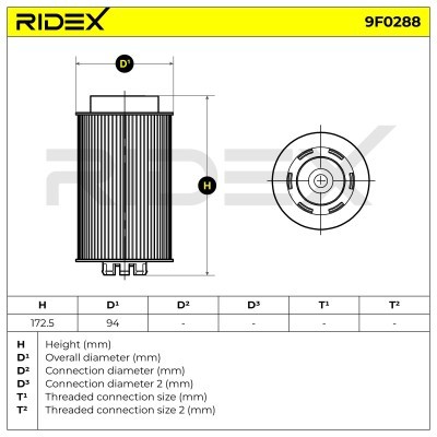 Kraftstofffilter RIDEX 9F0288 9F0288 - foto 6