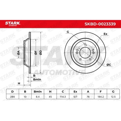 Bremsscheibe Stark SKBD-0023339 SKBD-0023339 - foto 5