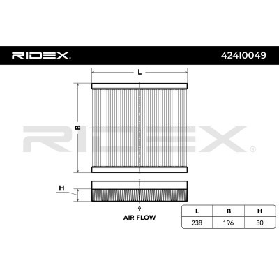 Filter, Innenraumluft RIDEX 424I0049 424I0049 - foto 3