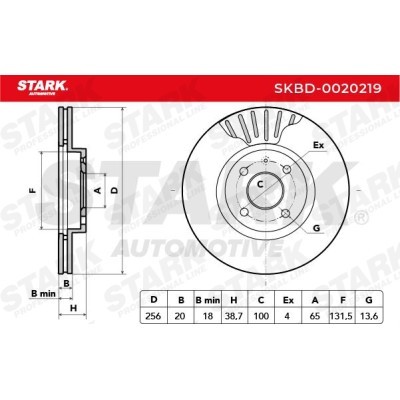 Bremsscheibe Stark SKBD-0020219 SKBD-0020219 - foto 7