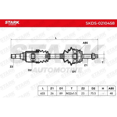 Antriebswelle Stark SKDS-0210458 SKDS-0210458 - foto 7