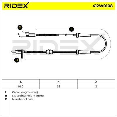 ABS Sensor RIDEX 412W0108 412W0108 - foto 6