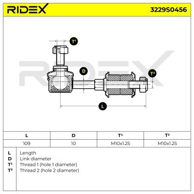 Stabilisator Stange RIDEX 3229S0456 3229S0456 - foto 5