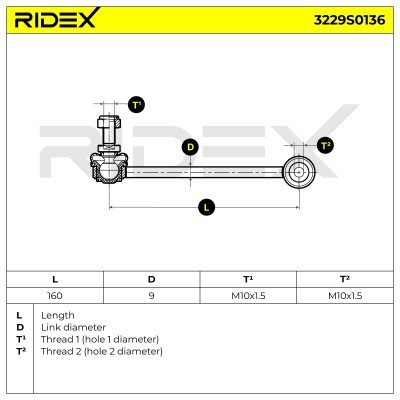 Stabilisator Stange RIDEX 3229S0136 3229S0136 - foto 7