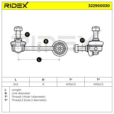 Stabilisator Stange RIDEX 3229S0030 3229S0030 - foto 10