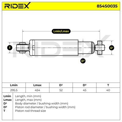 Stoßdämpfer RIDEX 854S0035 854S0035 - foto 6