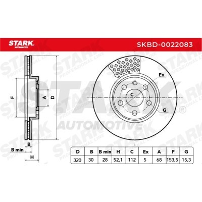 Bremsscheibe Stark SKBD-0022083 SKBD-0022083 - foto 7