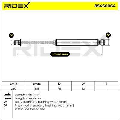 Stoßdämpfer RIDEX 854S0064 854S0064 - foto 7