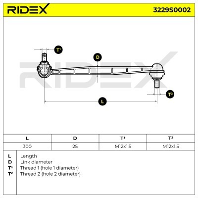 Stabilisator Stange RIDEX 3229S0002 3229S0002 - foto 6