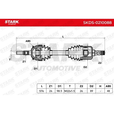 Antriebswelle Stark SKDS-0210088 SKDS-0210088 - foto 4