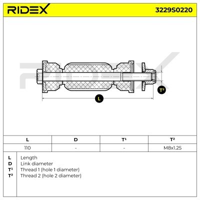 Stabilisator Stange RIDEX 3229S0220 3229S0220 - foto 7