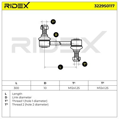 Stabilisator Stange RIDEX 3229S0117 3229S0117 - foto 3