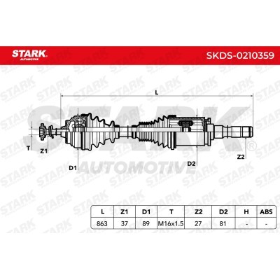 Antriebswelle Stark SKDS-0210359 SKDS-0210359 - foto 3