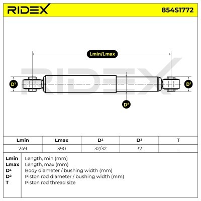 Stoßdämpfer RIDEX 854S1772 854S1772 - foto 6