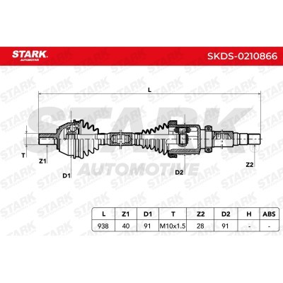 Antriebswelle Stark SKDS-0210866 SKDS-0210866 - foto 6