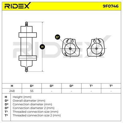 Kraftstofffilter RIDEX 9F0746 9F0746 - foto 7