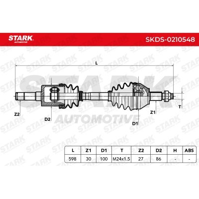 Antriebswelle Stark SKDS-0210548 SKDS-0210548 - foto 6