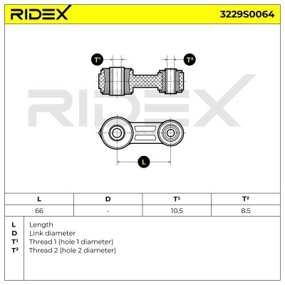 Stabilisator Stange RIDEX 3229S0064 3229S0064 - foto 6
