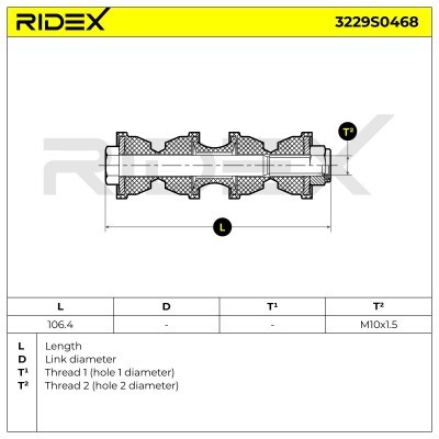 Stabilisator Stange RIDEX 3229S0468 3229S0468 - foto 6