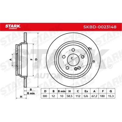Bremsscheibe Stark SKBD-0023148 SKBD-0023148 - foto 3