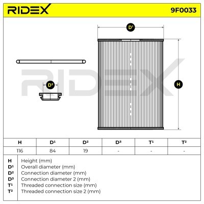 Kraftstofffilter RIDEX 9F0033 9F0033 - foto 5