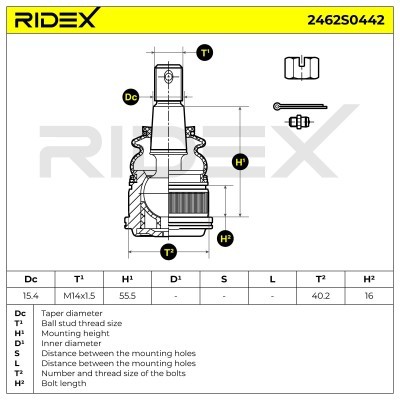 Traggelenk RIDEX 2462S0442 2462S0442 - foto 6