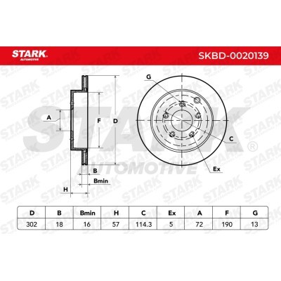 Bremsscheibe Stark SKBD-0020139 SKBD-0020139 - foto 5