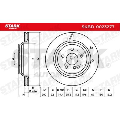 Bremsscheibe Stark SKBD-0023277 SKBD-0023277 - foto 4
