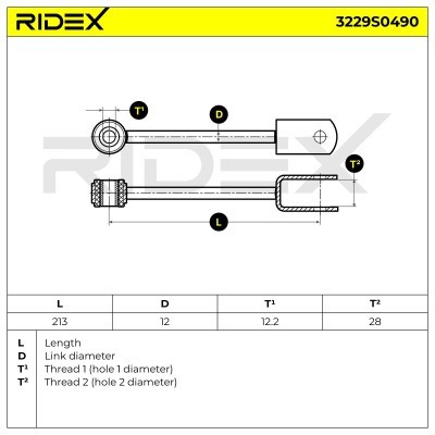 Stabilisator Stange RIDEX 3229S0490 3229S0490 - foto 6