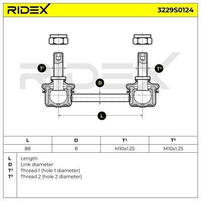 Stabilisator Stange RIDEX 3229S0124 3229S0124 - foto 6