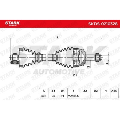 Antriebswelle Stark SKDS-0210328 SKDS-0210328 - foto 4