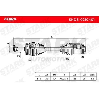 Antriebswelle Stark SKDS-0210401 SKDS-0210401 - foto 5