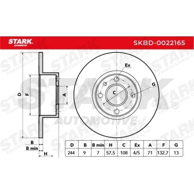 Bremsscheibe Stark SKBD-0022165 SKBD-0022165 - foto 3