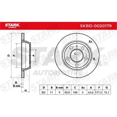 Bremsscheibe Stark SKBD-0020179 SKBD-0020179 - foto 6
