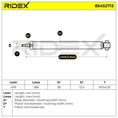 Stoßdämpfer RIDEX 854S2713 854S2713 - foto 13