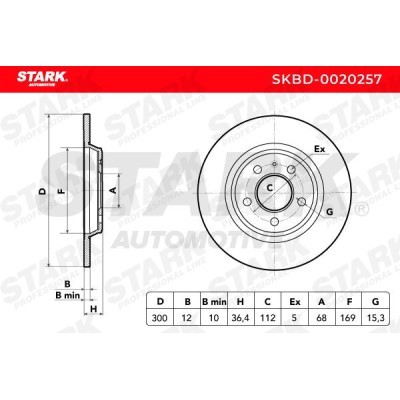 Bremsscheibe Stark SKBD-0020257 SKBD-0020257 - foto 5