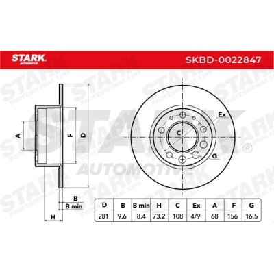 Bremsscheibe Stark SKBD-0022847 SKBD-0022847 - foto 3