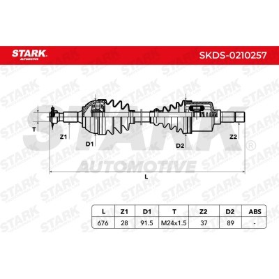 Antriebswelle Stark SKDS-0210257 SKDS-0210257 - foto 10