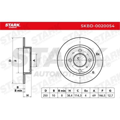 Bremsscheibe Stark SKBD-0020054 SKBD-0020054 - foto 5