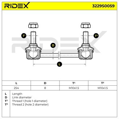Stabilisator Stange RIDEX 3229S0059 3229S0059 - foto 6