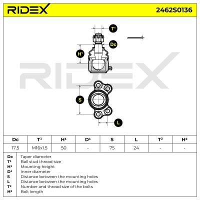 Traggelenk RIDEX 2462S0136 2462S0136 - foto 5
