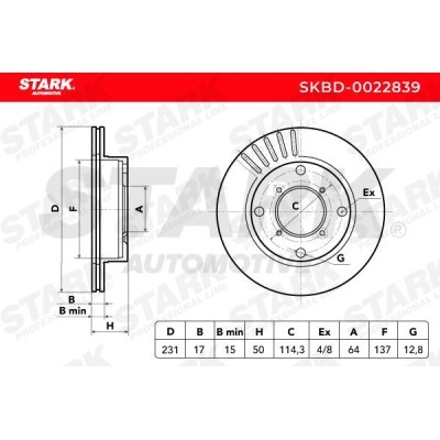 Bremsscheibe Stark SKBD-0022839 SKBD-0022839 - foto 5