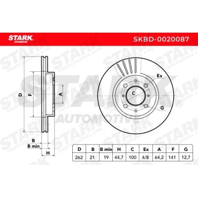 Bremsscheibe Stark SKBD-0020087 SKBD-0020087 - foto 7
