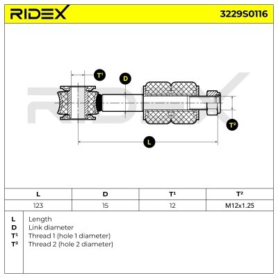 Stabilisator Stange RIDEX 3229S0116 3229S0116 - foto 6