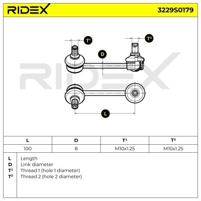 Stabilisator Stange RIDEX 3229S0179 3229S0179 - foto 7