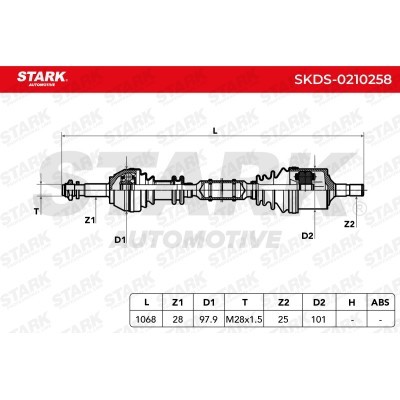 Antriebswelle Stark SKDS-0210258 SKDS-0210258 - foto 6